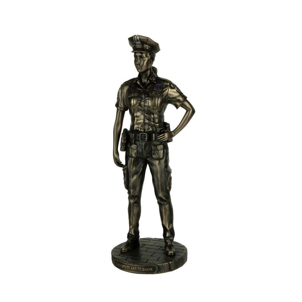 Police Woman To Protect and Serve Police Officer Tribute Statue